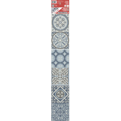 Sticker laminé Coimbra bleu 15 x 15 cm 6 pièces