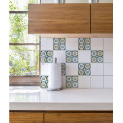 Sticker laminé Amantea 15 x 15 cm 6 pièces