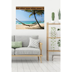 Sticker de fenêtre trompe l'il Holiday 75 x 60 cm Sticker de fenêtre trompe l'il Holiday 75 x 60 cm