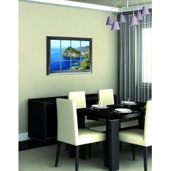 Sticker de fenêtre trompe l'il Sea 75 x 60 cm Sticker de fenêtre trompe l'il Sea 75 x 60 cm