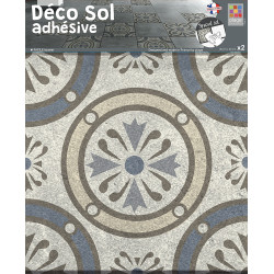 Sticker de sol Borgatella 30 x 30 cm 2 pièces