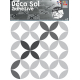 Sticker de sol Céramique 20 x 20 cm 2 pièces
