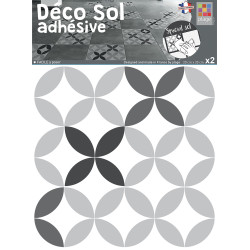 Sticker de sol Céramique 20 x 20 cm 2 pièces Sticker de sol Céramique 20 x 20 cm 2 pièces