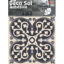 Sticker de sol Ciment gris 20 x 20 cm 2 pièces Sticker de sol Ciment gris 20 x 20 cm 2 pièces