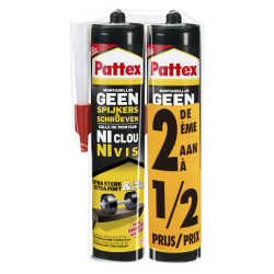 Duopack Ni Clou Ni Vis Colle de montage 800 g PATTEX  1+ 1/2