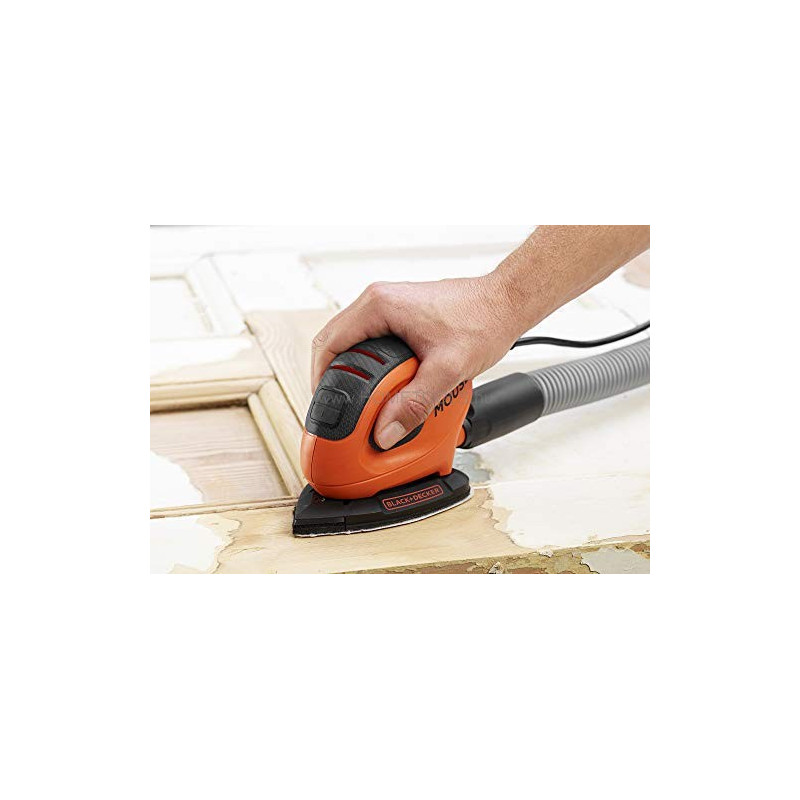 Ponceuse de détail électrique Mouse BEW230 55 W BLACK+DECKER Ponceuse de détail électrique Mouse BEW230 55 W BLACK+DECKER
