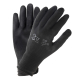 Paire de gants de travail en polyuréthane noir taille 7