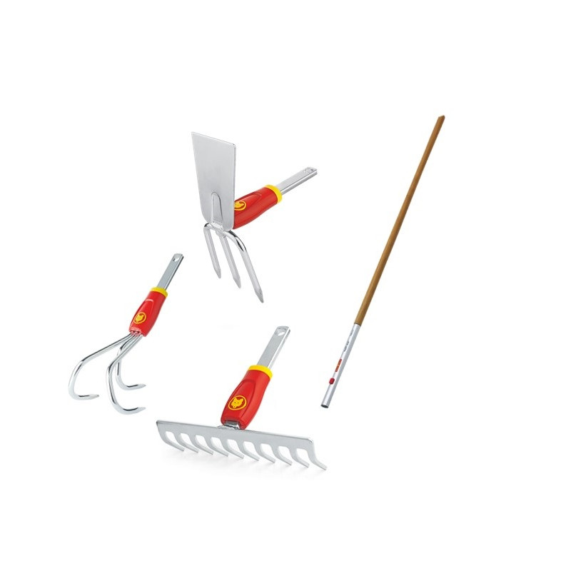 Set d'outils avec manche interchangeable 140 cm WOLF-GARTEN