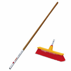 Brosse de rue avec manche interchangeable 140 cm WOLF-GARTEN