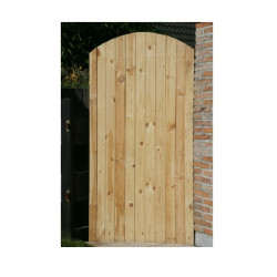 Porte massive arquée 90x180cm SOLID - Portail et Portillon | SOLID