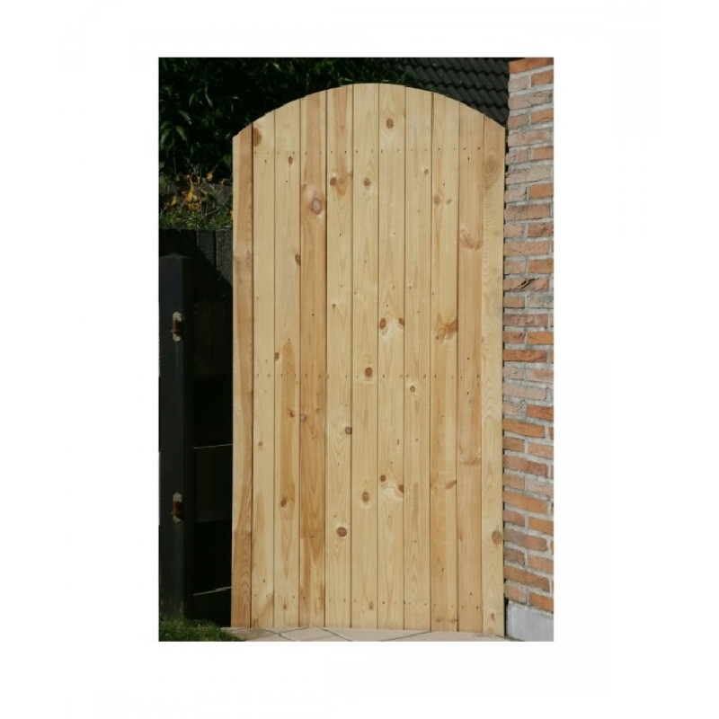 Porte massive arquée 90x180cm SOLID - Portail et Portillon | SOLID