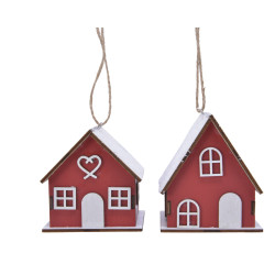 Maison contreplaquée à suspendre DECORIS – Déco de Noël | DECORIS

