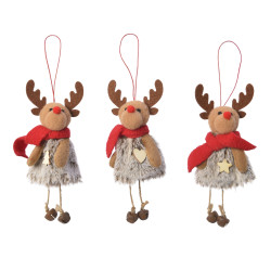 Renne à suspendre avec clochettes DECORIS – Déco festive | DECORIS

