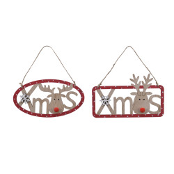Pancarte Renne de Noël DECORIS – Déco Festive | DECORIS