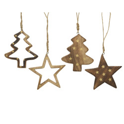 Suspension étoiles dorées DECORIS – Déco festive | DECORIS

