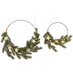 Anneau LED Bois Étoiles DECORIS – Magie Noël | DECORIS

