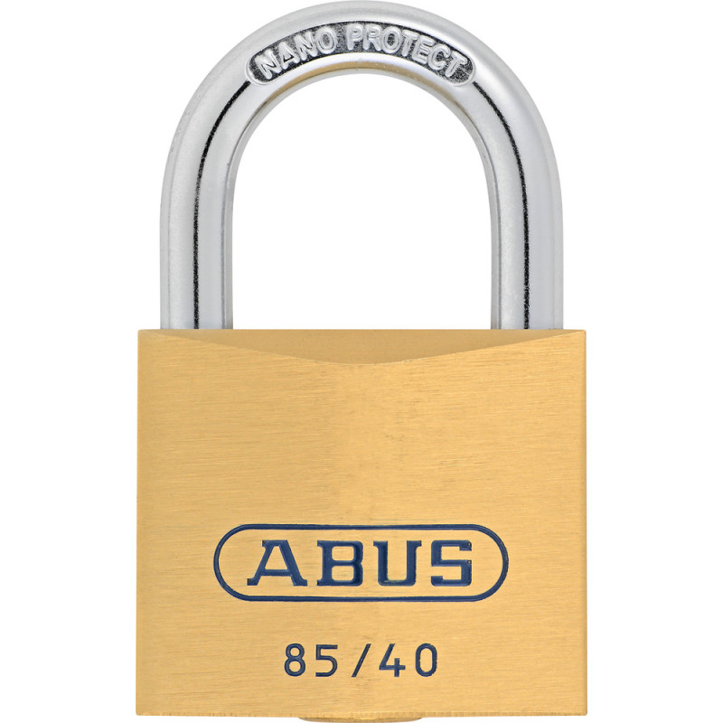 Cadenas à clé en laiton série 85 40 x 79 mm ABUS