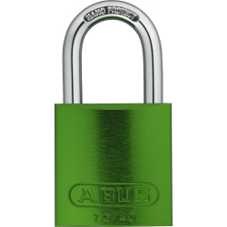 Cadenas en aluminium ABUS série 72 vert 40 mm – sécurité fiable