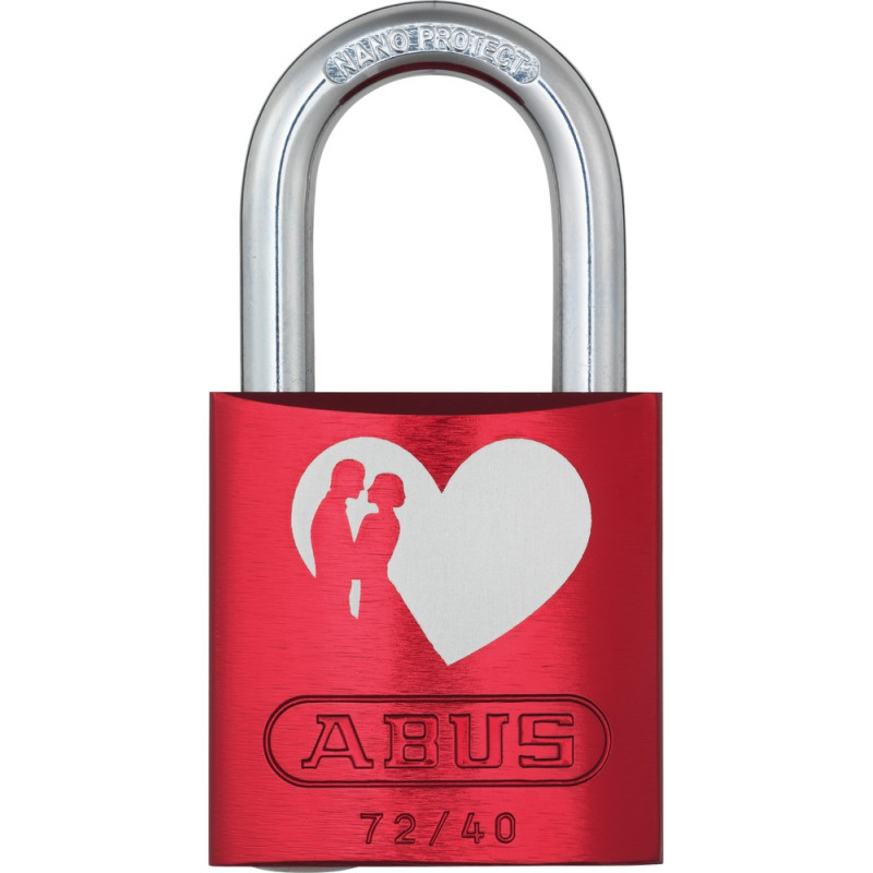 Cadenas à clé en aluminium LoveLock 40 mm ABUS