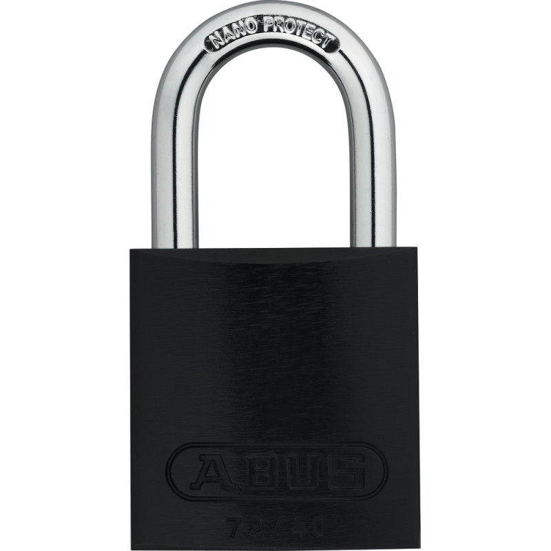 Cadenas à clé en aluminium série 72 40 mm noir ABUS