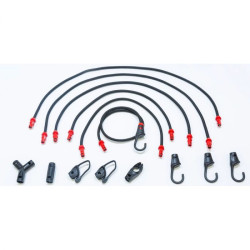 Set d'élastiques universels avec attaches 15 pièces ABUS Set d'élastiques universels avec attaches 15 pièces ABUS