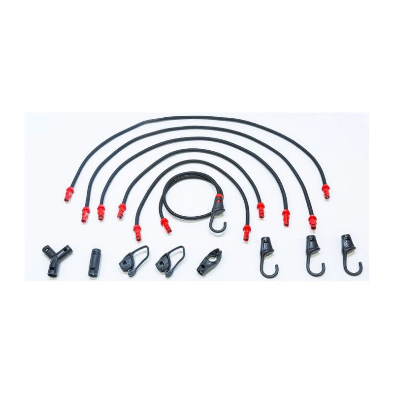 Set d'élastiques universels avec attaches 15 pièces ABUS Set d'élastiques universels avec attaches 15 pièces ABUS