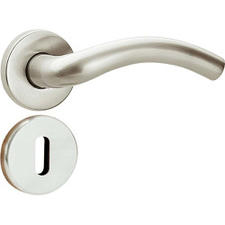 Poignée de porte Wave nickelée – Élégance et durabilité | LINEA BERTOMANI