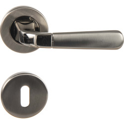 Poignée de porte LINEA BERTOMANI – Zamak nickelé | LINEA BERTOMANI