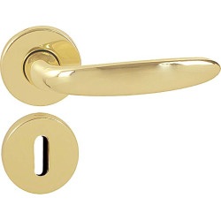 Poignée de porte laiton dorée LINEA – Élégance & Durabilité | LINEA BERTOMANI