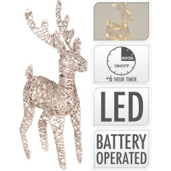 Renne métallique LED