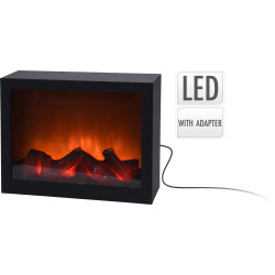 Cheminée artificielle LED 29 x 10 x 23 cm