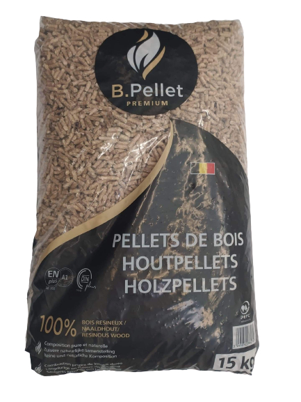 Pellets - granulés de bois Elos certifiés DIN Plus - sac de 15 kg