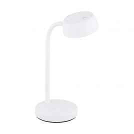 Lampe de bureau blanche Cabales LED 4,5 W EGLO