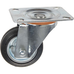 Roulette pivotante caoutchouc Ø 80 mm – Mobilité Fiable | TEKNIROLL