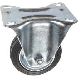 Roulette Caoutchouc Fixe Ø 80mm – Mobilité Fiable | TEKNIROLL