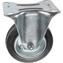 Roulette fixe caoutchouc Ø 100 mm – Résistance et Durabilité | TEKNIROLL