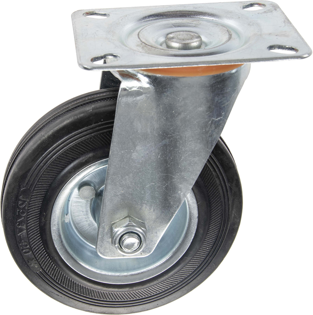 Roulette pivotante avec frein: Ø 125 x 50 mm