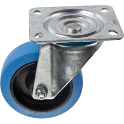 Roulette pivotante caoutchouc Ø 100 mm – Mobilité Fiable | TEKNIROLL