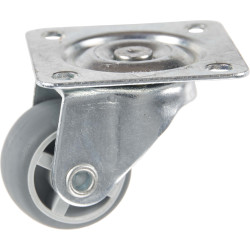 Roulette Pivotante Meuble Ø 25mm – Thermoplastique Robuste | TEKNIROLL