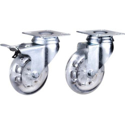 Roulettes pivotantes en polycarbonate Ø 50 mm – lot de 4 pièces | TEKNIROLL