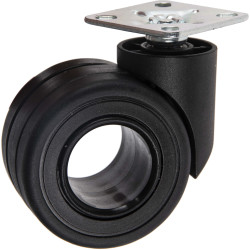 Roulette thermoplastique Ø 65 mm avec frein – Mobilité Sécurisée | TEKNIROLL