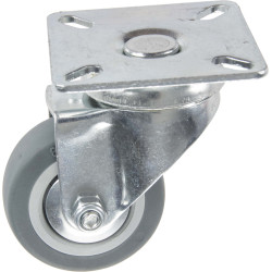 Roulette pivotante thermoplastique Ø 50mm – Roulement fluide | TEKNIROLL