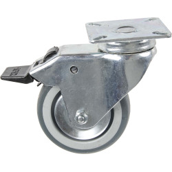 Roulette pivotante Ø 75mm – Frein & Pare-fils | TEKNIROLL