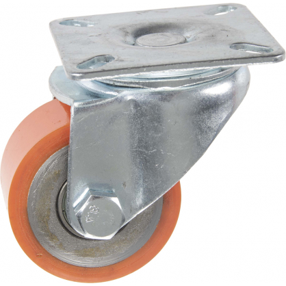 Roulette pivotante en polyuréthane pour charge lourde Ø 50 mm
