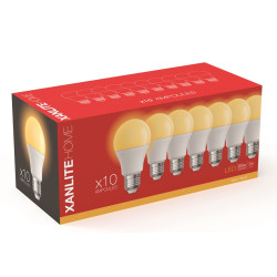 Ampoule LED SMD E27 8 W 806 lm blanc chaud 10 pièces XANLITE
