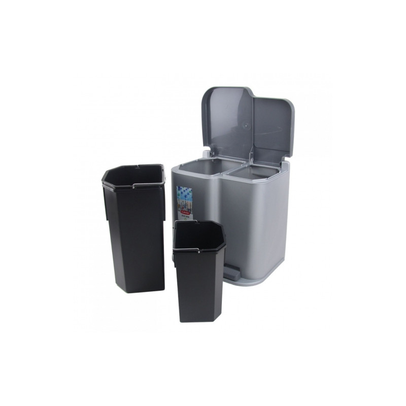 Poubelle à pédale Duo 15 L et 6 L Poubelle à pédale Duo 15 L et 6 L