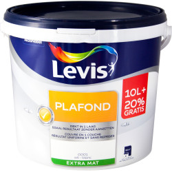 Peinture pour plafond extra mate blanche 10+2 L | LEVIS