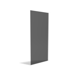 Paroi de douche Parma 2 fumée 90x200cm | AURLANE