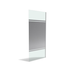 Paroi de douche Parma 2 miroir 90x200cm | AURLANE