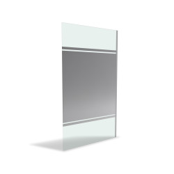 Paroi de douche Parma 2 miroir 120x200cm | AURLANE
